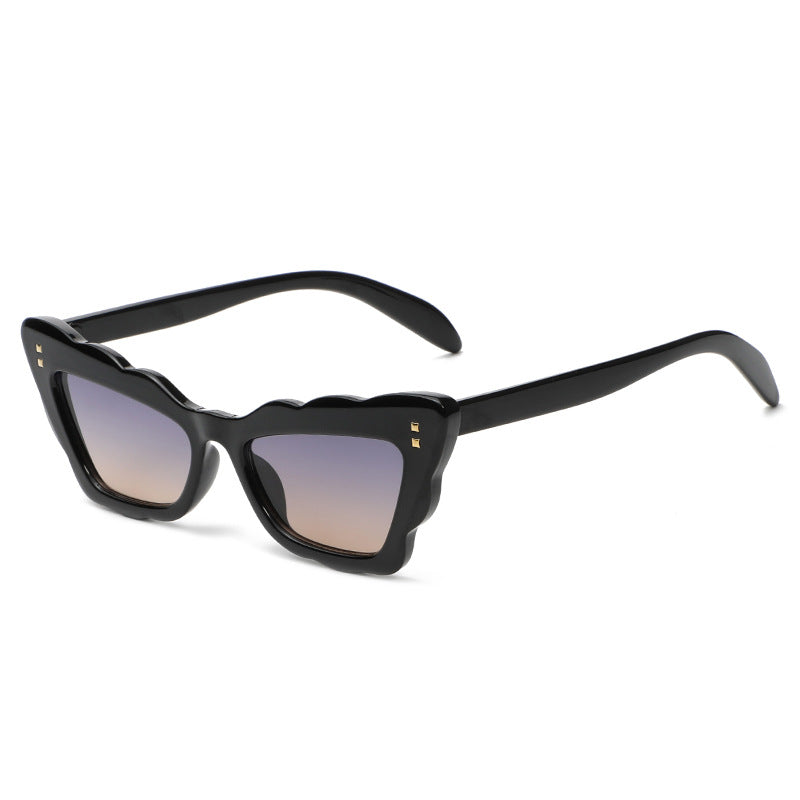 Wholesale PC Cat's Eye Color Small Frame Women's Sunglasses